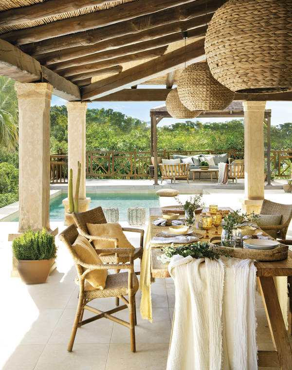 Una casa llena de ideas con la tendencia del momento: lo natural la llena de encanto y calidez