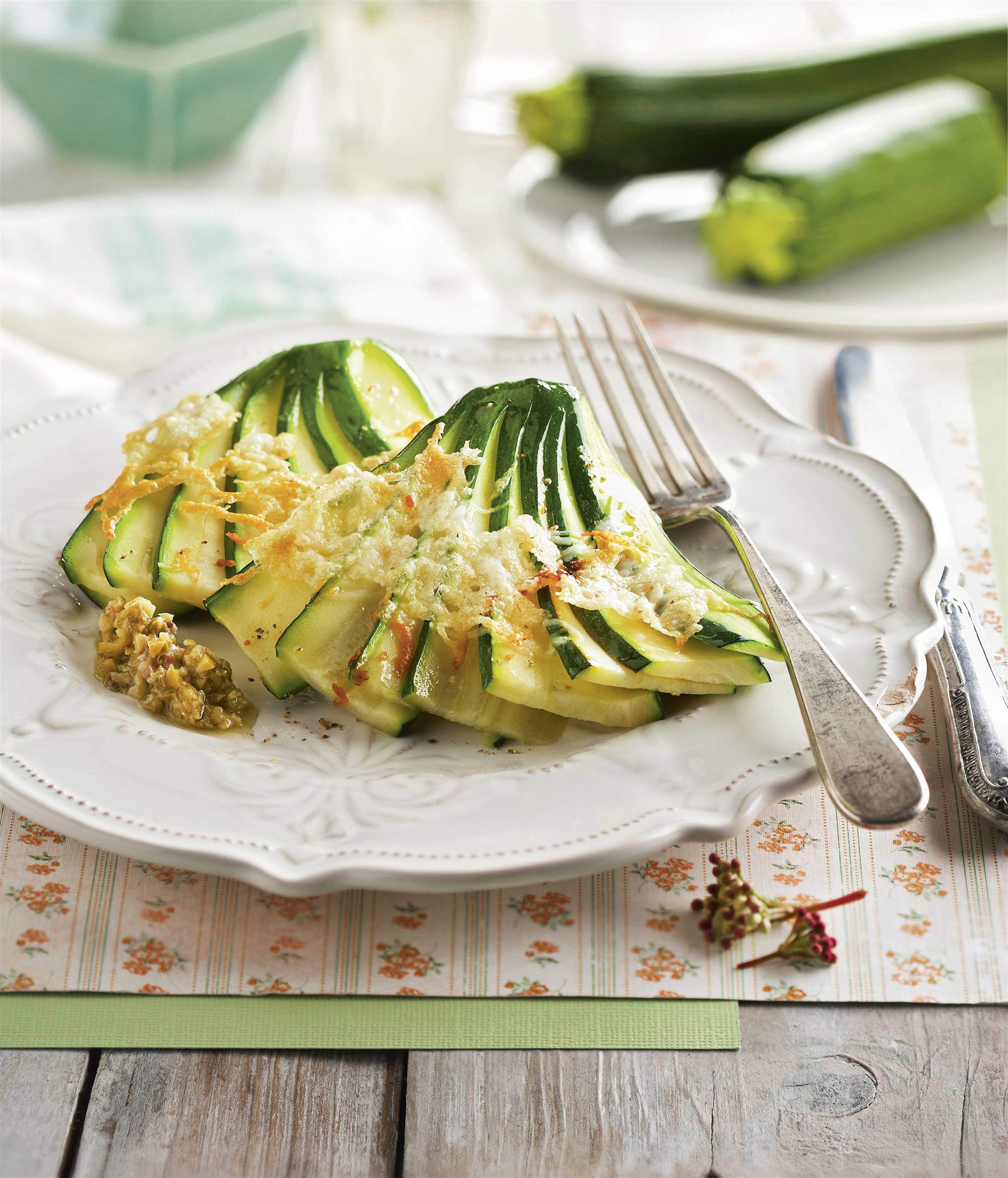 Calabacines al parmesano
