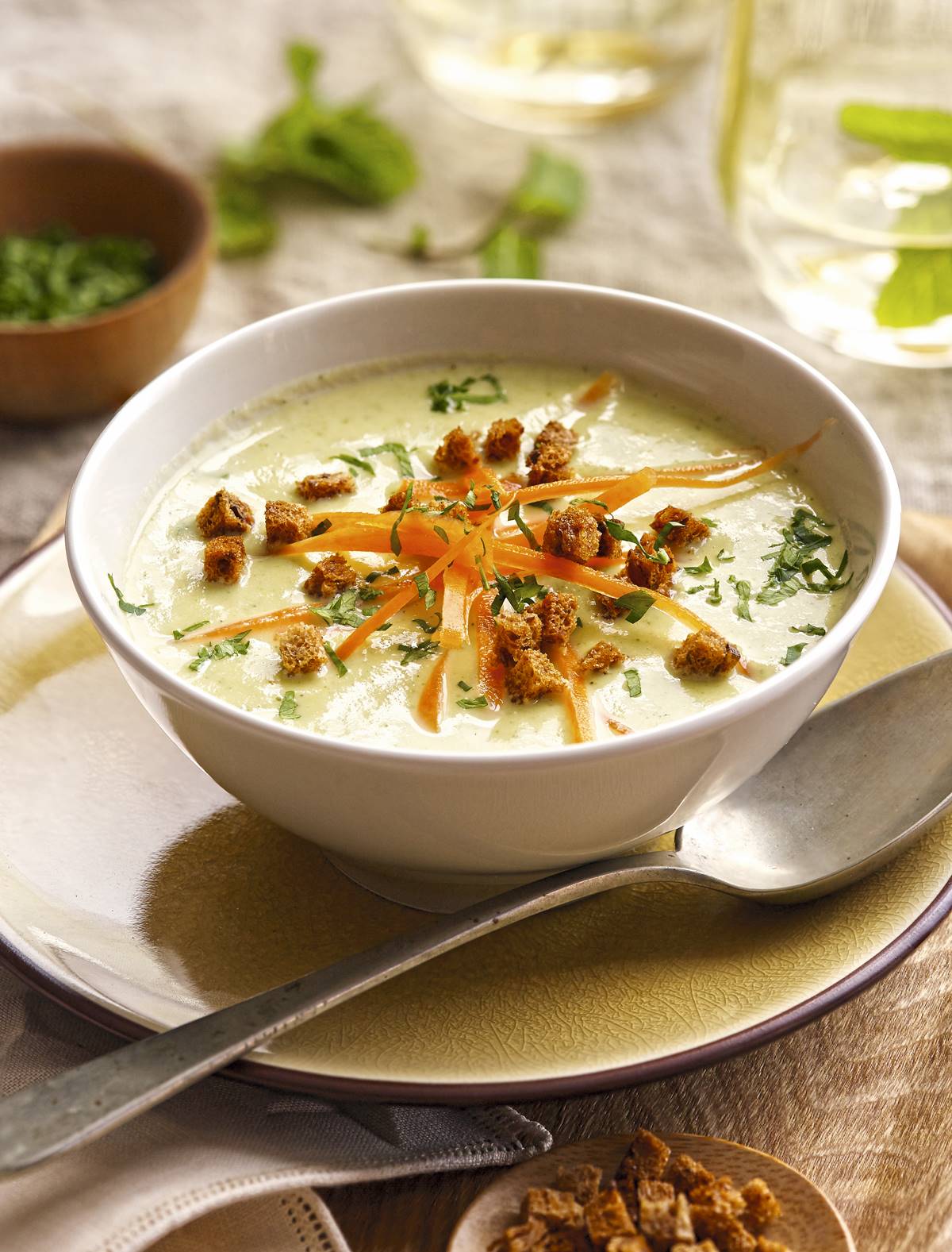 Crema de brócoli. 