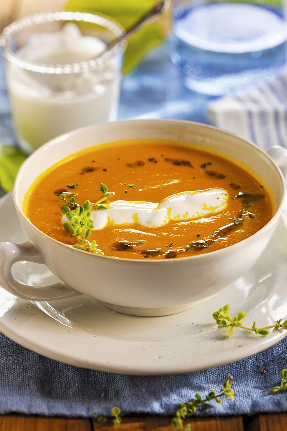crema fria zanahoria