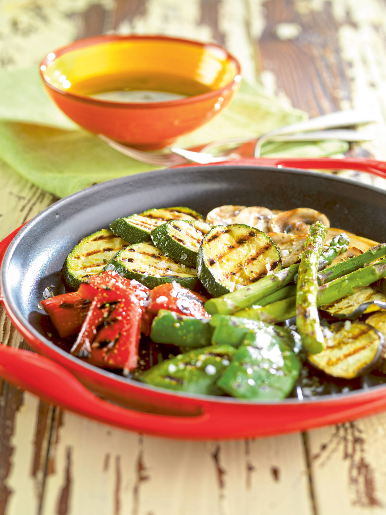 Parrillada de verduras.