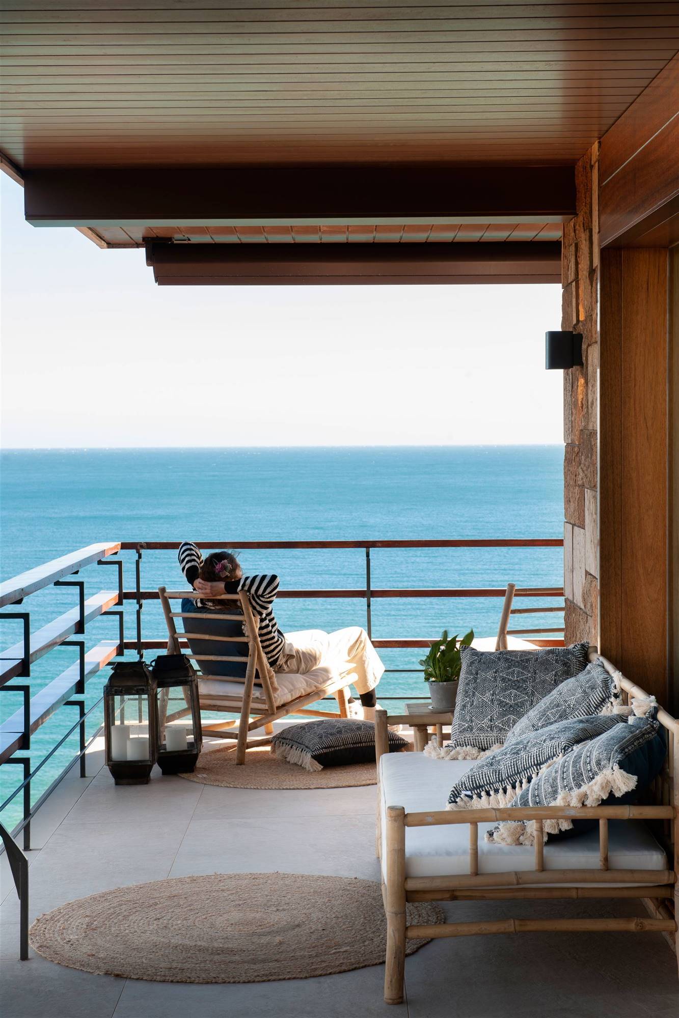 Terraza en L. 
